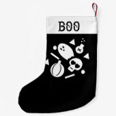 Petite Chaussette De Noël Halloween Stocking | Poison Ghost Citrouille Confe (Dos)