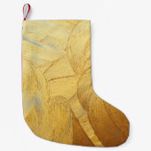 Petite Chaussette De Noël Hand drawing paint gold brush stroke  (Devant)