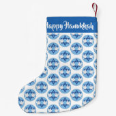 Petite Chaussette De Noël Hanoukka Doves de la Paix (Dos)