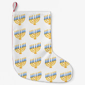 Petite Chaussette De Noël Hanoukka Menorah (Devant)