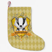 Petite Chaussette De Noël Harry Potter | Charme HUFFLEPUFF™ Crest (Devant)