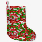 Petite Chaussette De Noël Haus De Camo Motif Silver Xmas (Devant)