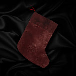 Petite Chaussette De Noël Henné Romance | Red Satiny Grunge Damask<br><div class="desc">Le grunge sophistiqué des années 90 est tout grandi avec ce damas rose satiné, velours luxueux et faux parties scintillant foncé, dans une tonalité de bijou sombre et une palette de teintes sombres. Cette texture vintage mélangée unisex des années 1990, moyenne et abstraite, ajoute une parfaite pop de couleur et...</div>