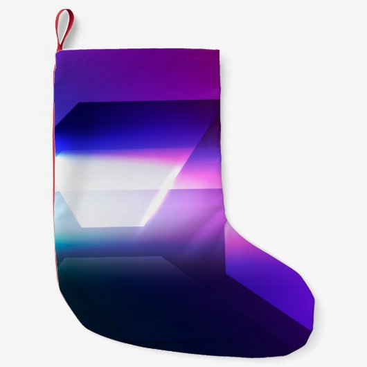Petite Chaussette De Noël Hexagonal Abstrait forme arrière-plan abstrait, ar (Devant)