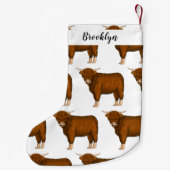 Petite Chaussette De Noël Highland cow (Dos)