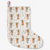 Petite Chaussette De Noël Histoire hivernale Noël Stocking Neutrals (Devant)