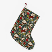 Petite Chaussette De Noël Hiver Maisons de Noël Arbres Faux Broderie (Devant (Accrochage))