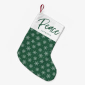 Petite Chaussette De Noël Hiver paisible | Vert (Devant (Accrochage))