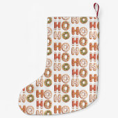 Petite Chaussette De Noël Ho Ho Ho Gingerbread Cookie Christmas (Dos)