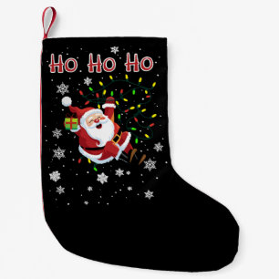 Petite Chaussette De Noël Ho Ho Ho lumières de Noël Xmas drôle de Père Noël 