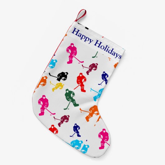PETITE CHAUSSETTE DE NOËL HOCKEY (Devant (Accrochage))