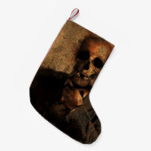 Petite Chaussette De Noël Homme crâne arrière - plan texture mort (Devant (Accrochage))