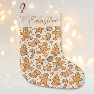 Petite Chaussette De Noël Homme en pain d'épices mignon Cookie Noël Nom Neut
