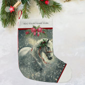 Petite Chaussette De Noël Horse de Noël personnalisé Stocker pour l'amoureux