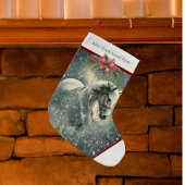 Petite Chaussette De Noël Horse de Noël personnalisé Stocker pour l'amoureux