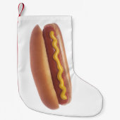 Petite Chaussette De Noël Hot-dog avec de la moutarde (Devant)