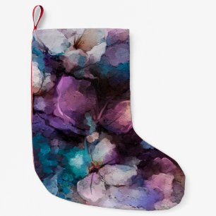 Petite Chaussette De Noël Huile colorée Abstraite, peinture acrylique du res