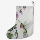 Petite Chaussette De Noël Hummingbird d'hiver Stylisme moderne (Dos)