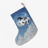 Petite Chaussette De Noël Husky Aventure de la Liberté (Dos (Accrochage))