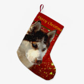 Petite Chaussette De Noël Husky Joyeux Noël (Devant (Accrochage))