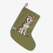 Petite Chaussette De Noël Husky Lover Noël Sibérie Noël Chien Maman (Devant (Accrochage))