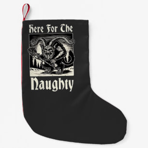 Petite Chaussette De Noël Ici pour le vilain Krampus Éffrayant Xmas Devil