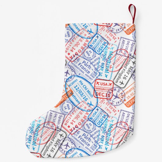 Petite Chaussette De Noël Icône Voyage (Dos)