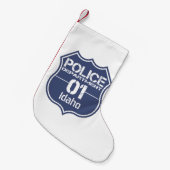 Petite Chaussette De Noël Idaho Police Department Shield 01 (Devant (Accrochage))