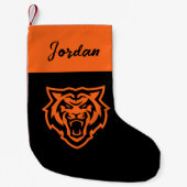 Petite Chaussette De Noël Idaho State University Bengals Spirit Design (Devant)