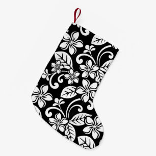 PETITE CHAUSSETTE DE NOËL ÎLE PLUMERIA (NOIR)