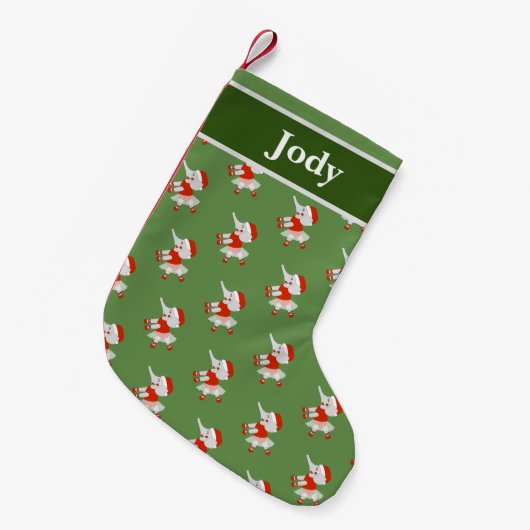 Petite Chaussette De Noël illusima Ballerina Elephant Motif de Noël (Devant (Accrochage))