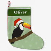 Petite Chaussette De Noël illusima Toucan Noël Snowflakes (Devant)