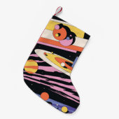 Petite Chaussette De Noël Illustration Abstraite de l'espace psychédélique,  (Devant (Accrochage))