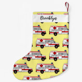 Petite Chaussette De Noël Illustration d'ambulance (Dos)