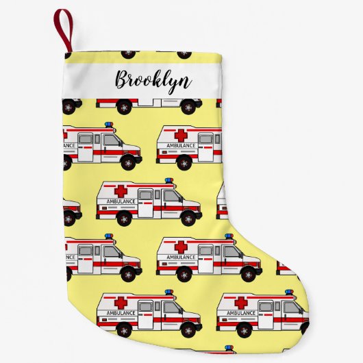 Petite Chaussette De Noël Illustration d'ambulance (Devant)