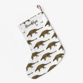 Petite Chaussette De Noël Illustration d'Ankylosaurus (Dos (Accrochage))