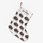 Petite Chaussette De Noël Illustration de bison (Devant (Accrochage))