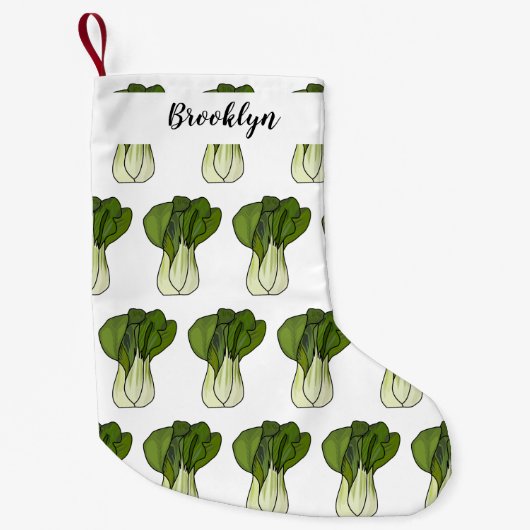 Petite Chaussette De Noël Illustration de Bok choy (Devant)