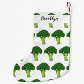 Petite Chaussette De Noël Illustration de Broccoli (Dos)