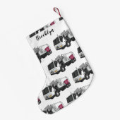 Petite Chaussette De Noël Illustration de camion à ordures (Dos (Accrochage))