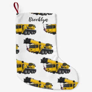 Petite Chaussette De Noël Illustration de camion de grue
