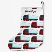 Petite Chaussette De Noël Illustration de camion roumain (Dos)