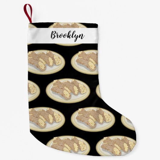 Petite Chaussette De Noël Illustration de Cannoli (Devant)