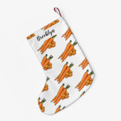 Petite Chaussette De Noël Illustration de carotte (Dos (Accrochage))