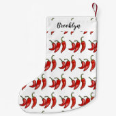 Petite Chaussette De Noël Illustration de chili (Dos)