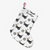 Petite Chaussette De Noël Illustration de Chopper Motorcycle 1950 (Devant (Accrochage))