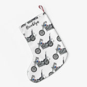 Petite Chaussette De Noël Illustration de Chopper Motorcycle 1950 (Dos (Accrochage))