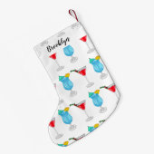 Petite Chaussette De Noël Illustration de cocktail (Dos (Accrochage))