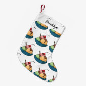 Petite Chaussette De Noël Illustration de crème glacée (Devant (Accrochage))