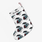 Petite Chaussette De Noël Illustration de cyclo-pousse (Dos (Accrochage))